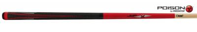 KIY_POISON_VX_JUMP_RED_AND_BLACK_GTX_GRIP_2PC_PUL_7-5OZ