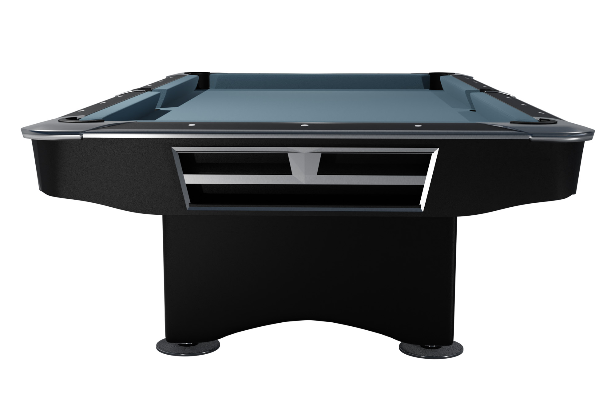 ansicht_von_vorne_competition_billardtisch_schwraz_dynamic_billard_puderblau