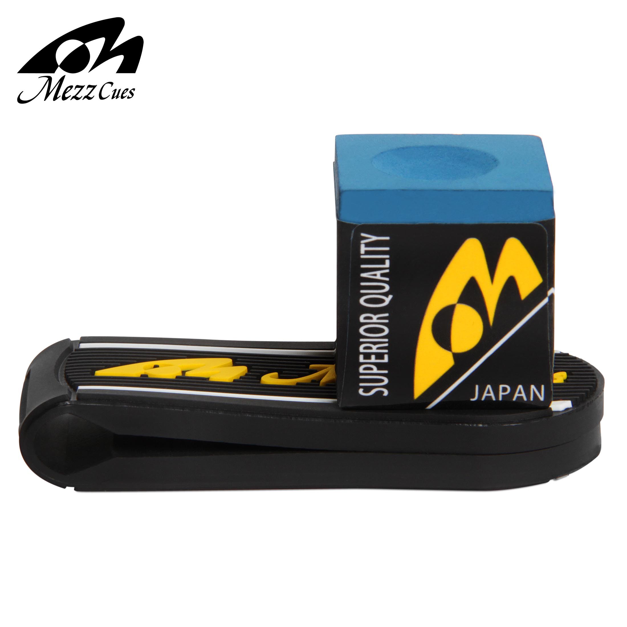 DERZHATEL_DLYA_MELA_MEZZ_MAGNETIC_CHALK_HOLDER_MAGNETIC_BLACK_YELLOW_LOGO