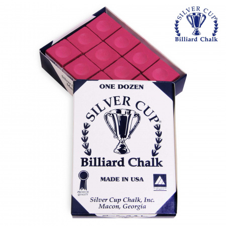 Мел "Silver Cup" burgundy 12шт.